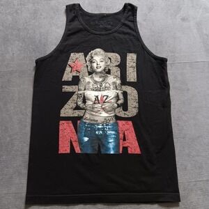 Stardom Tank Top Marilyn Monroe Arizona Graphic Women Medium Black Excellent